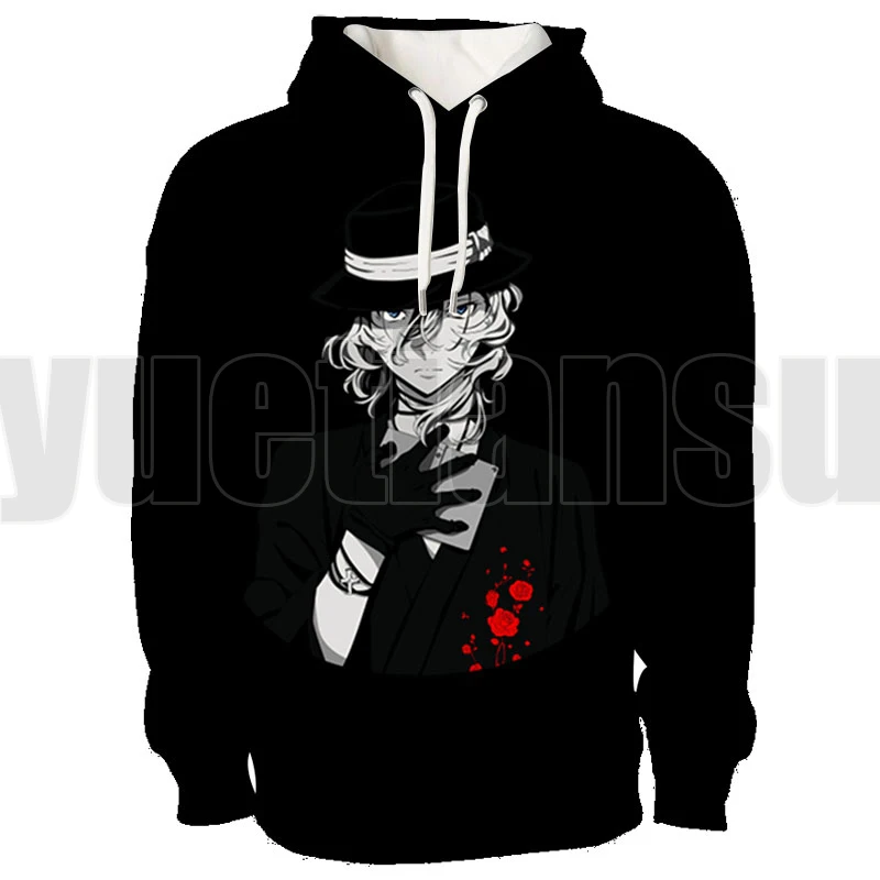 

Anime Bungou Stray Dogs 3D Hoodie Popular Clothes Men Casual Daily Nakahara Chuuya Cosplay Costume Women Oversized Sweatshirts