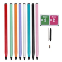 2 in 1 capacitive resistive pen touch screen stylus pencil for ipad tablet cell phone pc capacitive pen