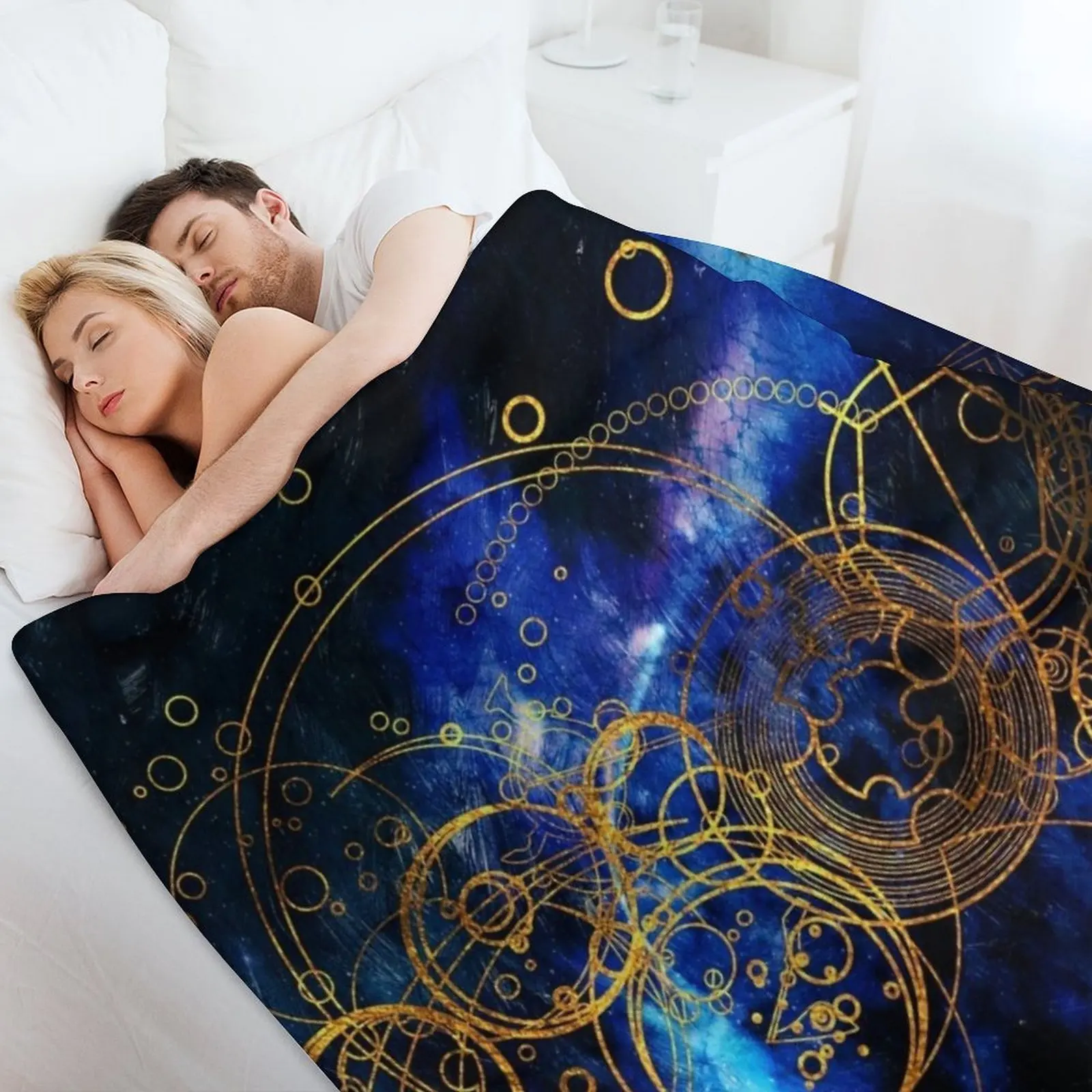 Одеяло для письма ClockWork мягкий плюшевый плед в клетку дивана одеяла