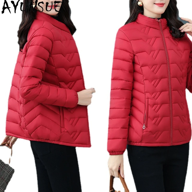 

AYUNSUE Winter Coat Female New Korean Fashion Parkas Women Clothes Slim Thin Short Women's Padded Jacket Manteau Femme Hiver