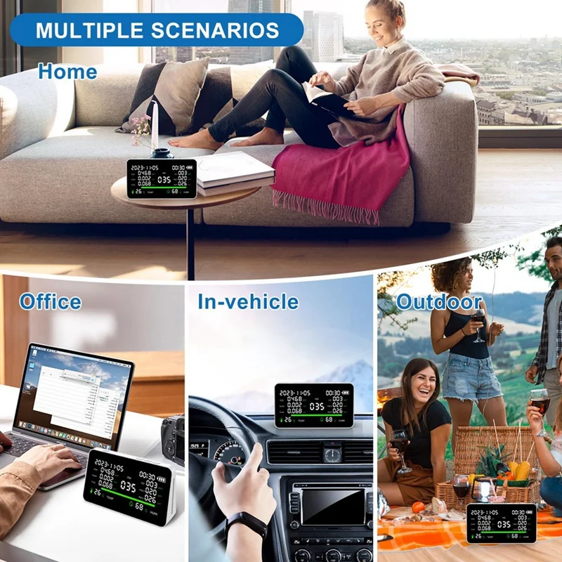 Комплект мониторинга качества воздуха 11 в 1 комплект переносных смарт-детекторов