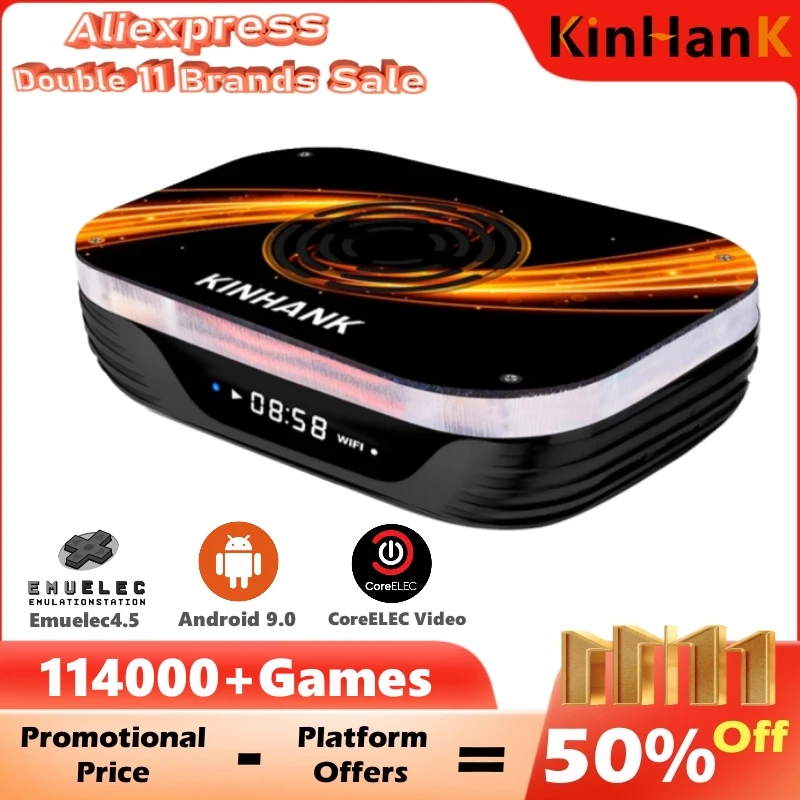 Ceny Super Konsola X3 Plus Trzy Systemy W Jednym Ma 114000 + Retro Gry Wideo 8K Ultra HD 2.4G/5G Podwójna Częstotliwość WiFi BT 4.0 USB 3.0