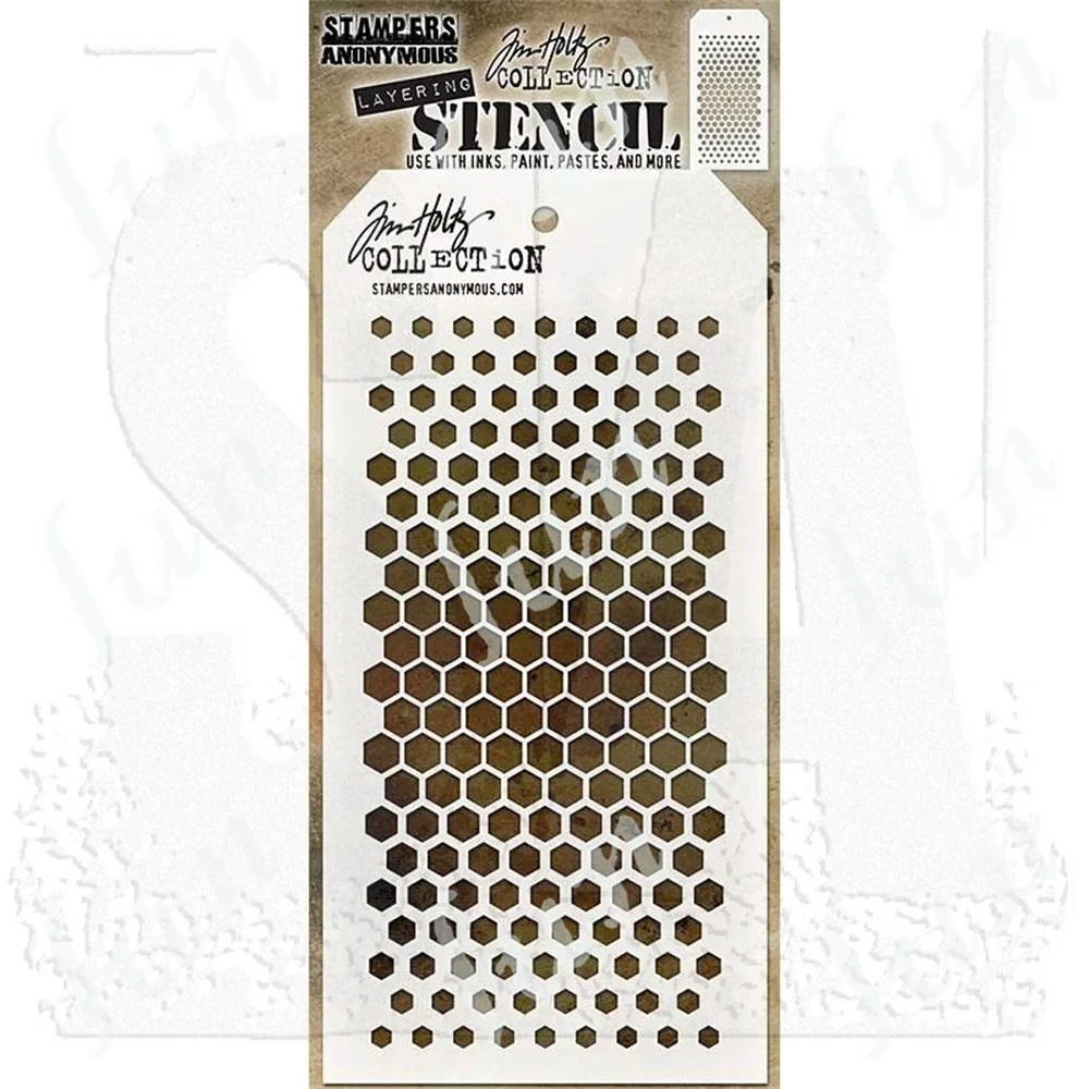 

Hot 2022 Spring New Gradient Hex Layering Stencils Reusable Crafts Template Kids Fun Diy Drawing Scrapbooking Coloring Folders