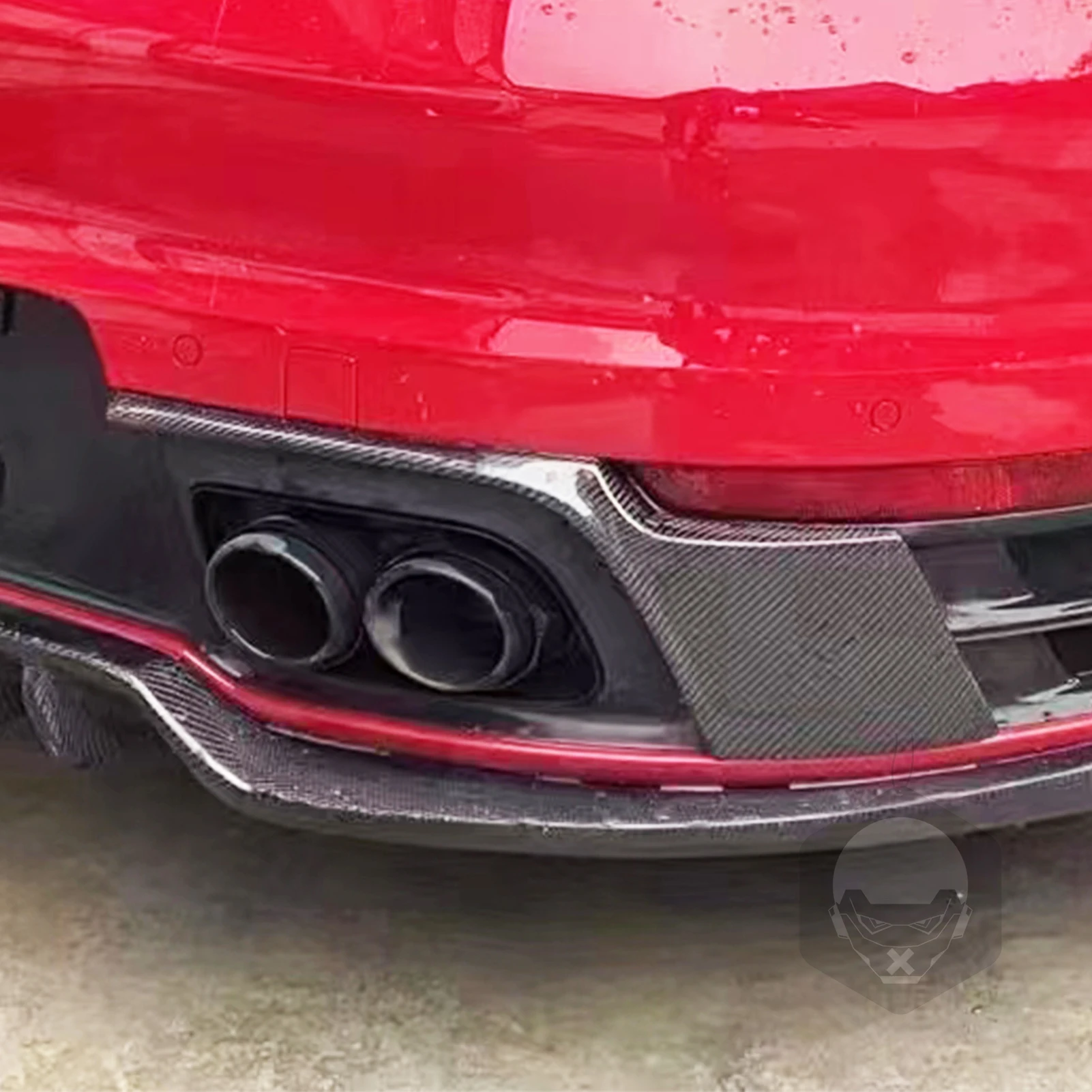 Задний бампер для Porsche 911 992 2021-2023 из настоящего углеродного волокна спойлер