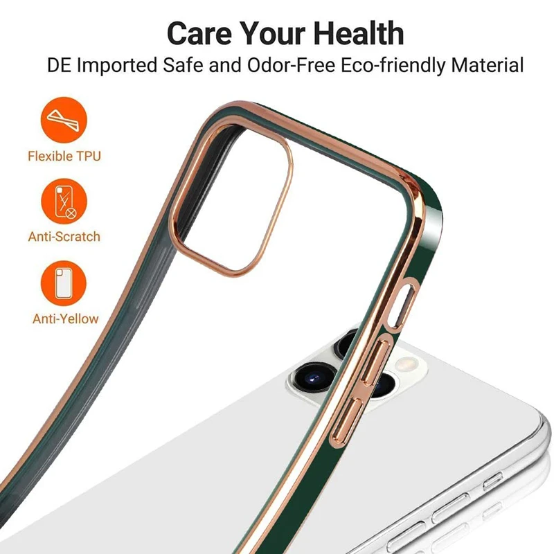 Luxury Soft Silicone Transparent Case For iPhone 13 12 11 Pro Max XS XR X 8 7 Plus iPhone11 iPhone12 12Pro 11Pro Slim Full Cover