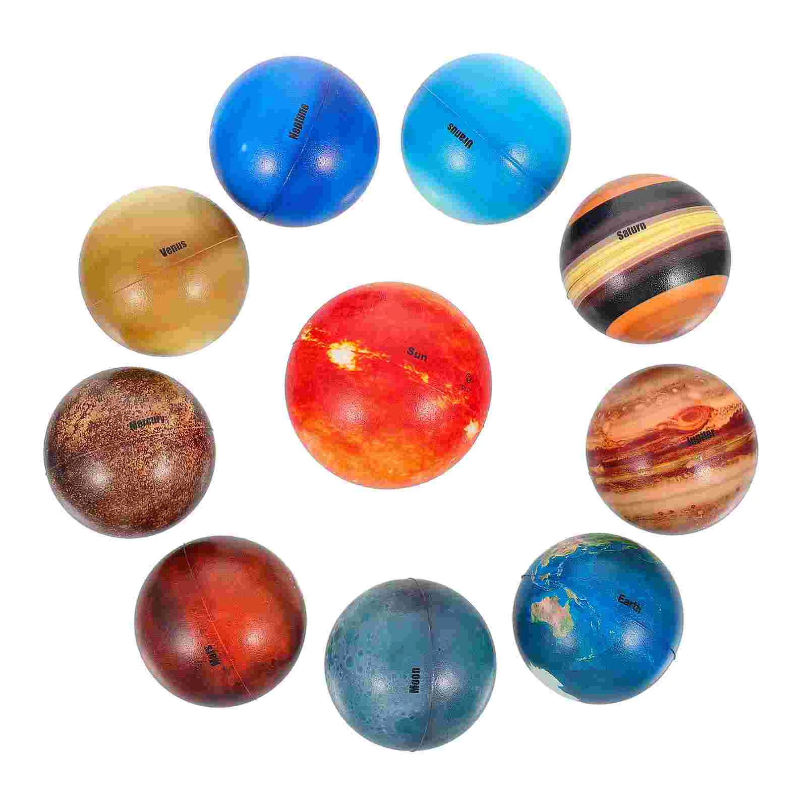 

10pcs Simulation Planet Plaything Funny Food Squeeze Toys Decompression Toys