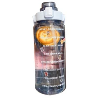 2l sports bottle with straw portable summer outdoor fitness hiking bicycle drinking bottle
