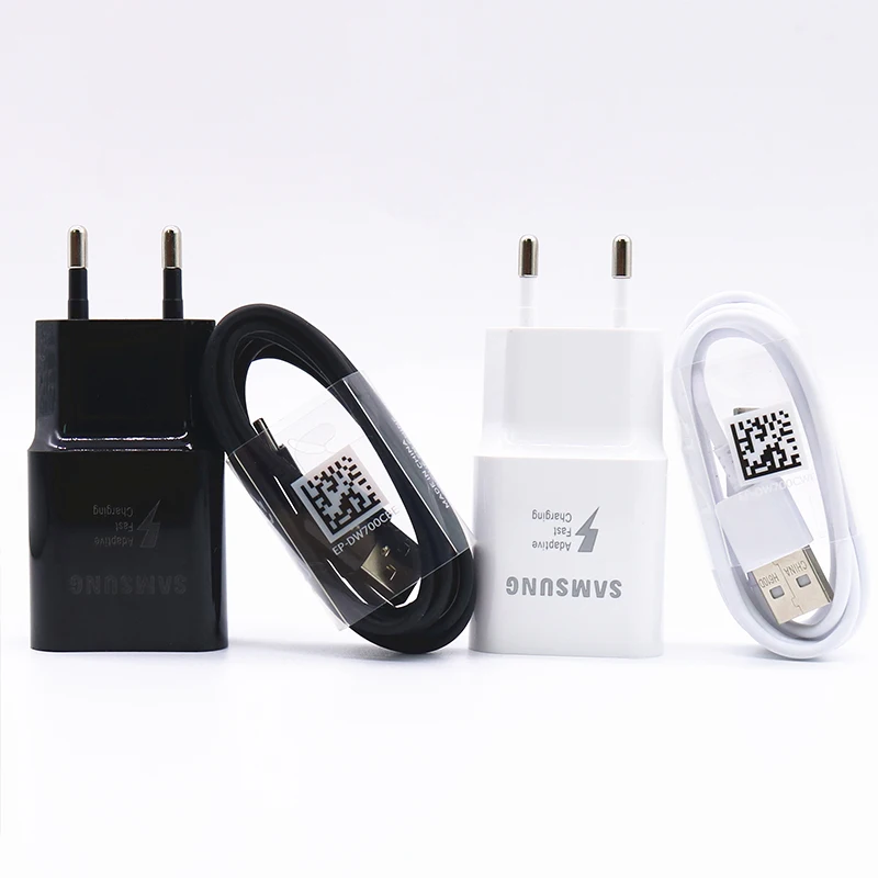 Оригинальное Адаптивное быстрое зарядное устройство Samsung USB-адаптер 1 2/1 5 м кабель