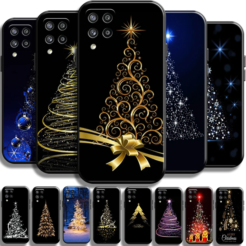 

Merry Christmas Tree Deer For Samsung Galaxy A42 5G Phone Case Shockproof Soft Shell Back Funda TPU Coque Cases