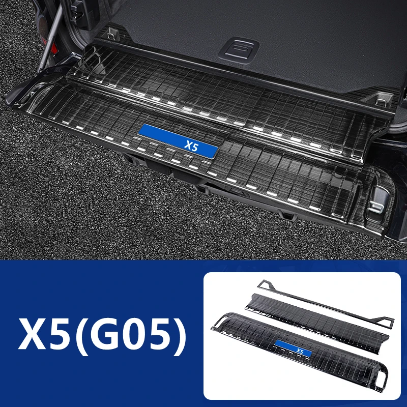 

Для BMW X5 G05 2018-2024 Автомобильная фотопластина Защитная крышка задний порог декоративная отделка стикер аксессуары для стайлинга