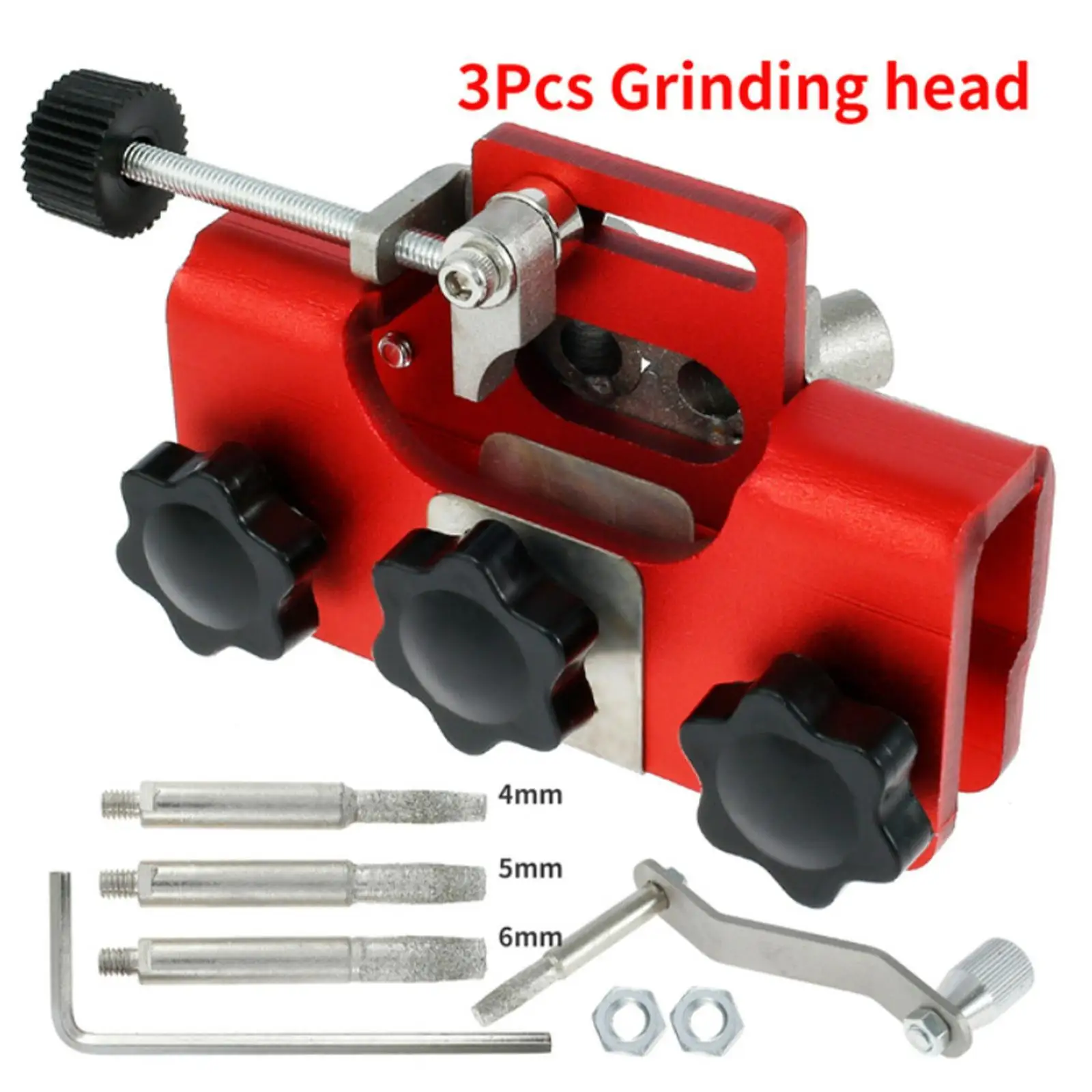 

Chainsaw Sharpener With 1 Grinder Stones Chainsaw Chain Sharpening Jig Chain Saw Sharpen Tool