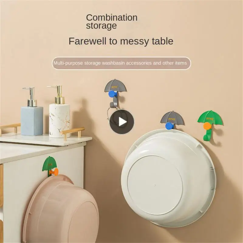 

Non-perforated Washbasin Hook Wall Hanging Light Luxury Seamless Sticky Hook Household Toilet Hanger Suction Cup Hook