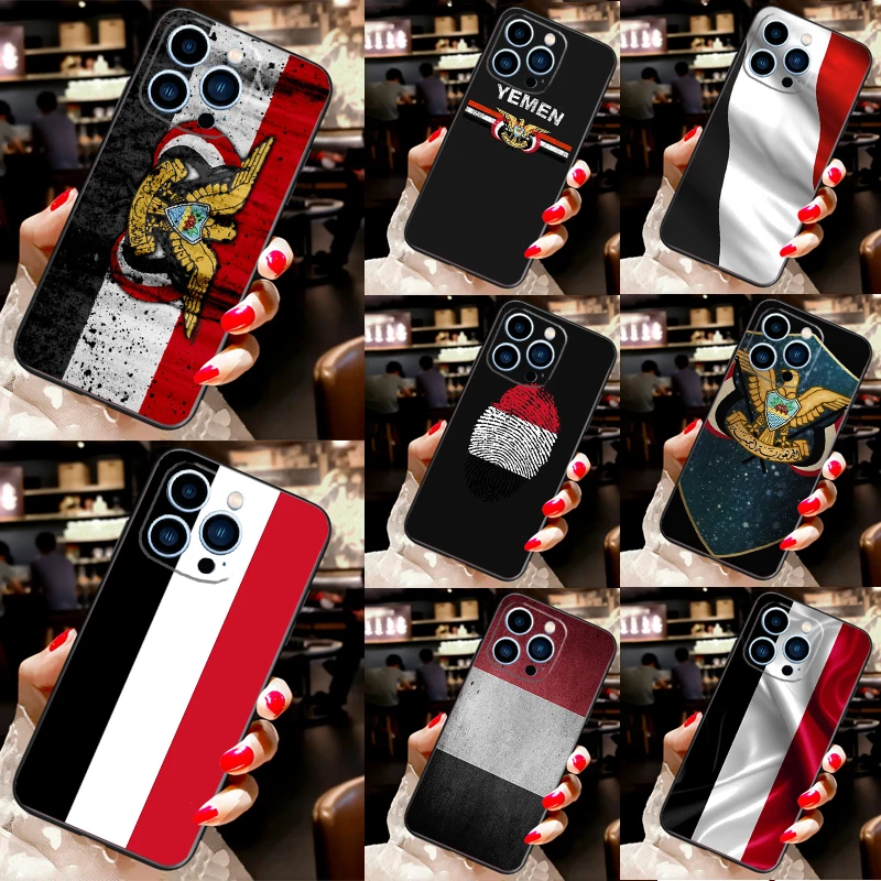 Мягкий чехол с гербом Йемена и флагом для iPhone 14 13 Pro Max 12 mini 11 Pro Max 6 7 8 Plus XS XR XS Max SE 2020, чехол