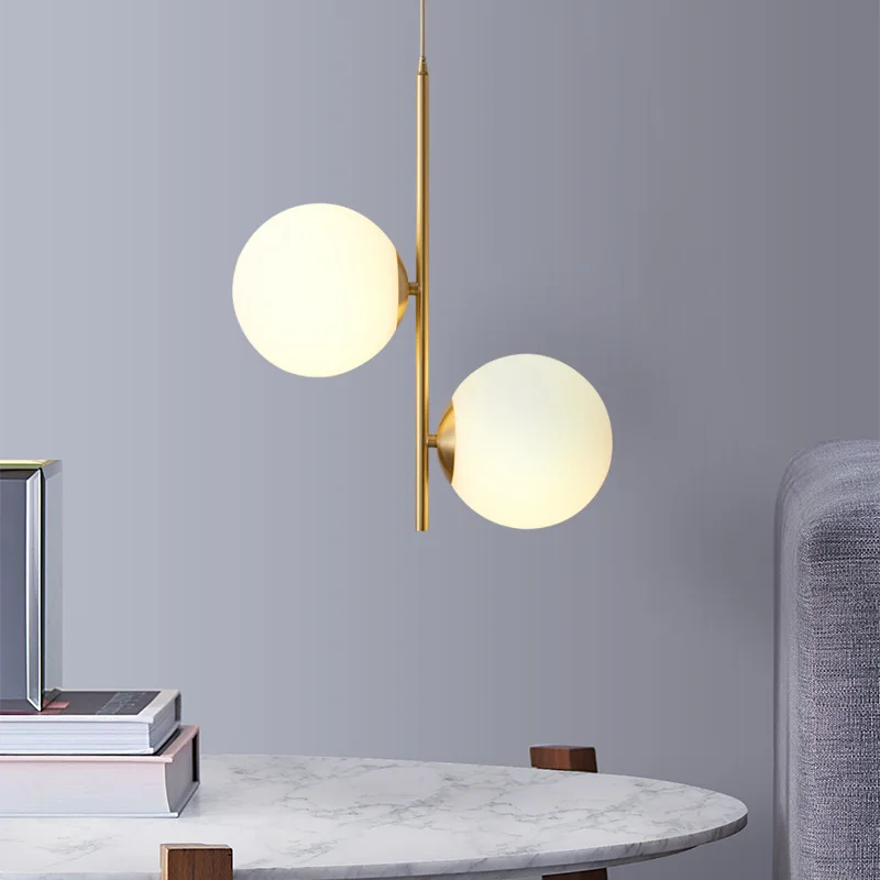 

Nordic Lustre LED Glass Ball Chandelier Pendant Ceiling Lights Living Bedroom Bedside Light Dining Suspensions Luminaire Decor