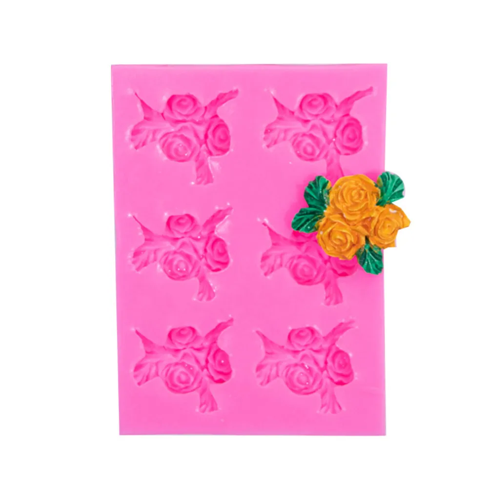 

3D Rose Flower Silicone Molds Cake Decorating Tools Plumeria Daisy Fondant Mold Candy Clay Chocolate Gumpaste Moulds