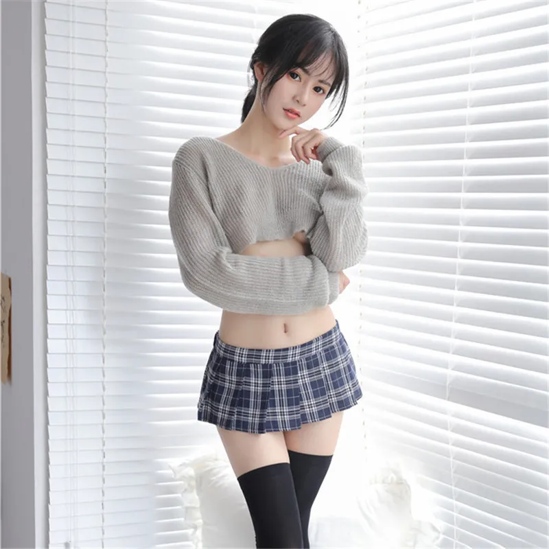 plaid skirt Sexy student ultrashort 18 cm Buttocks Elastic Party pleated skirt mini skirts womens jupe femme faldas korean