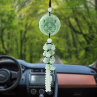 new light green jade gourd pendant smooth sailing car pendant in and out of ping an buddha guanyin vase pendant 5 style