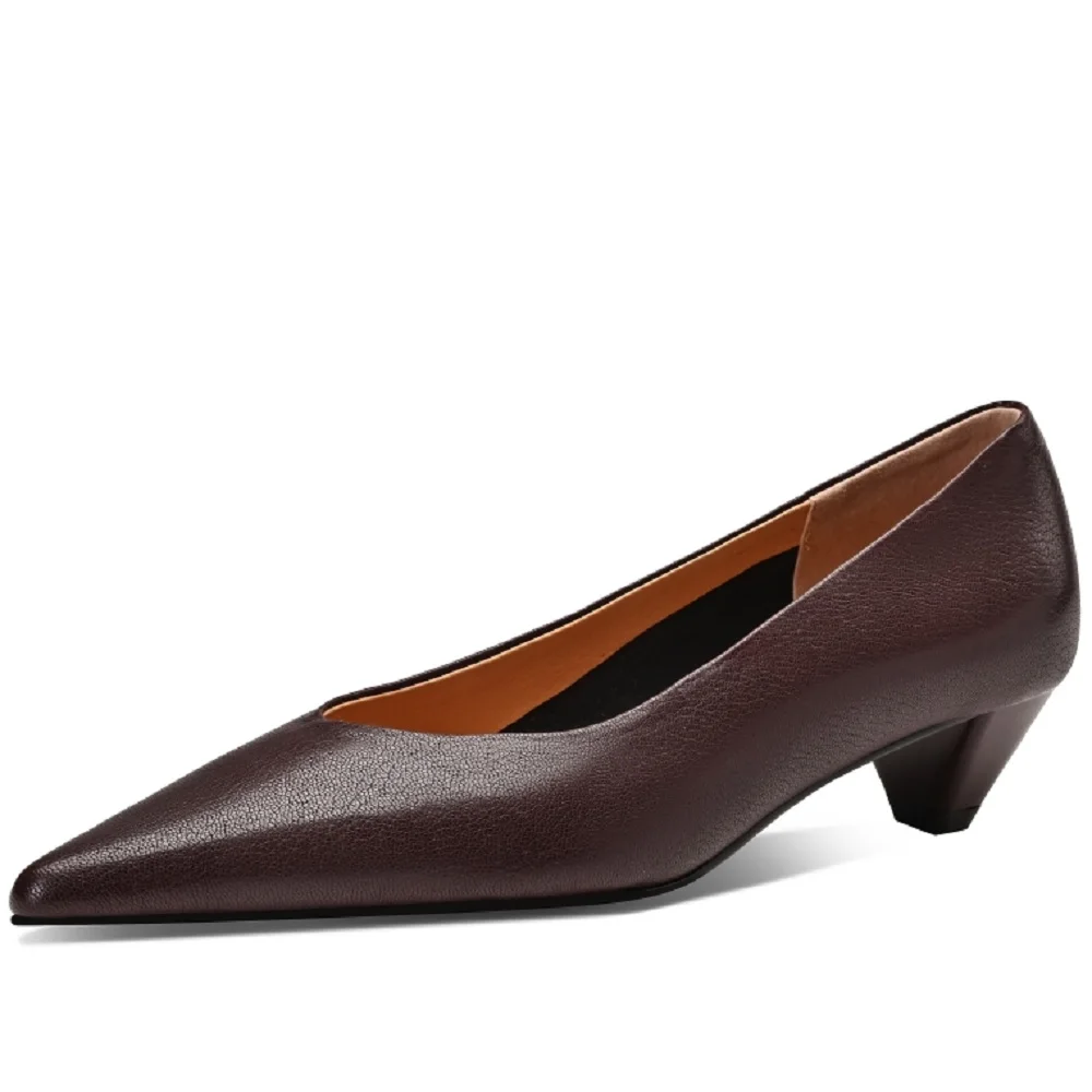 Туфли-лодочки женские на тонком высоком каблуке с острым носком 34-40