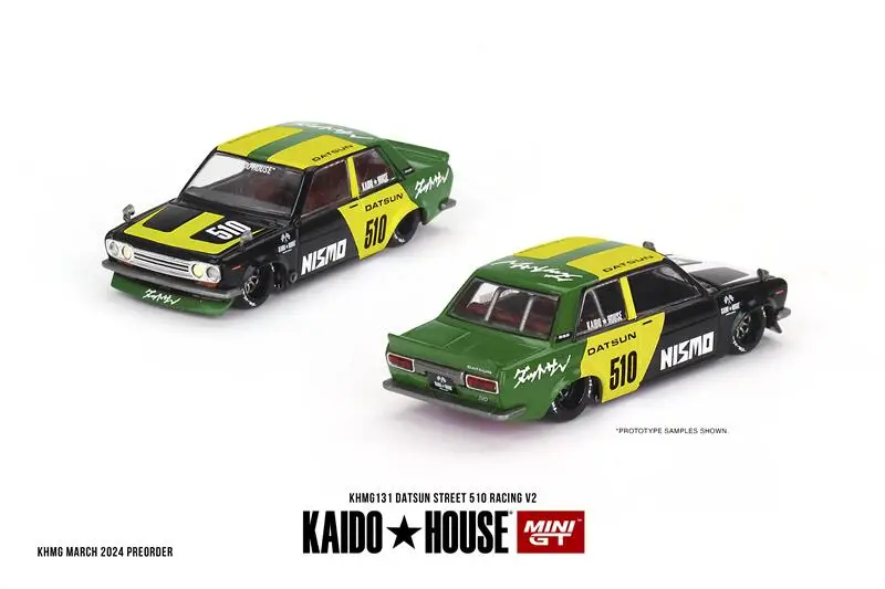 Kaido House x MINI GT 1:64 Datsun Street 510 Racing V2 Литая модель автомобиля