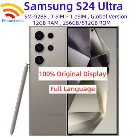 Смартфон Samsung Galaxy S24 Ultra, 12/256ГБ, 12/512ГБ, global, Б/у