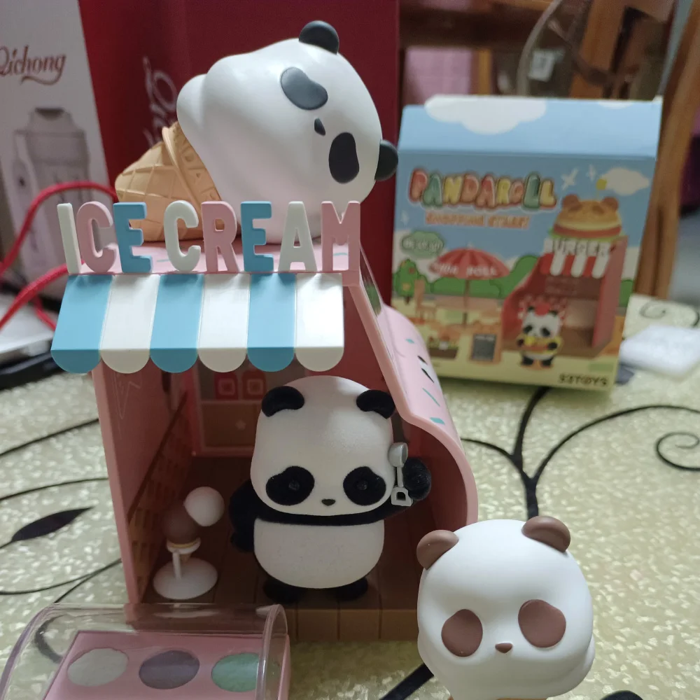 Глухая коробка игрушки панда рулон шоппинг уличная серия Fubao Huahua настольные