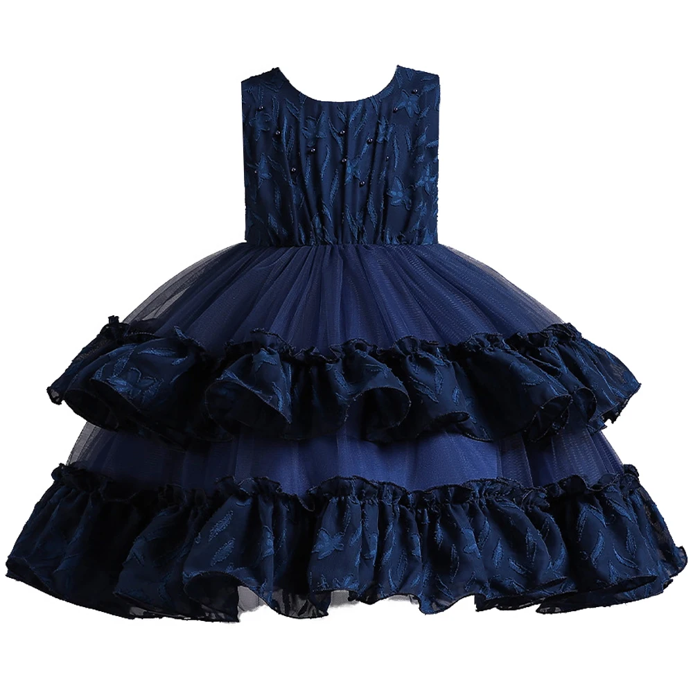 

Elegent Lace tutu Girls wedding Dresses Flower girl dress for Girls for Princess Party Custumes 3-10 Year Kids Clothing