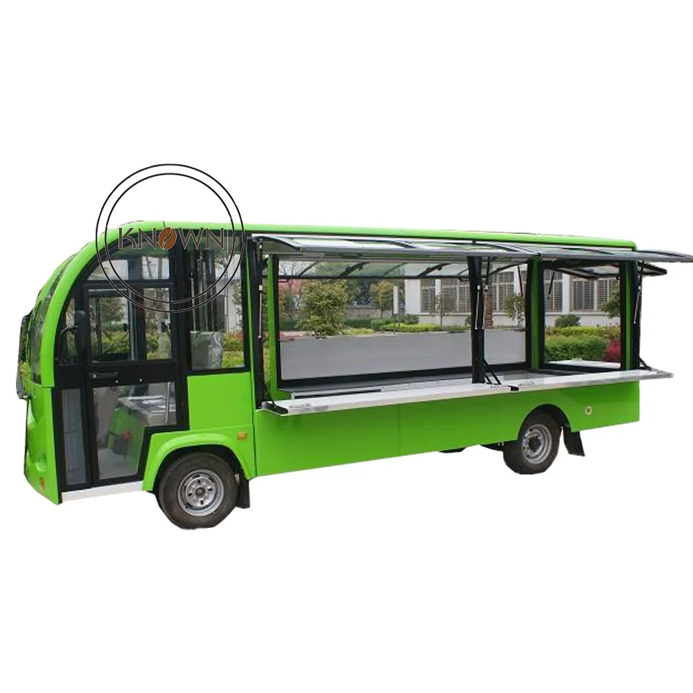 OEM Big Capacity Mobile Shop Food Bus OEM Electric Food Truck for Sale Europe Fast Catering Cart