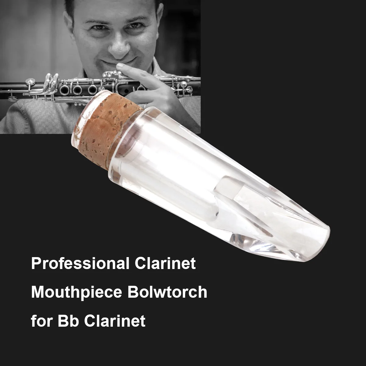 Профессиональный мундштук для кларнета Bolwtorch Bb (прозрачный)