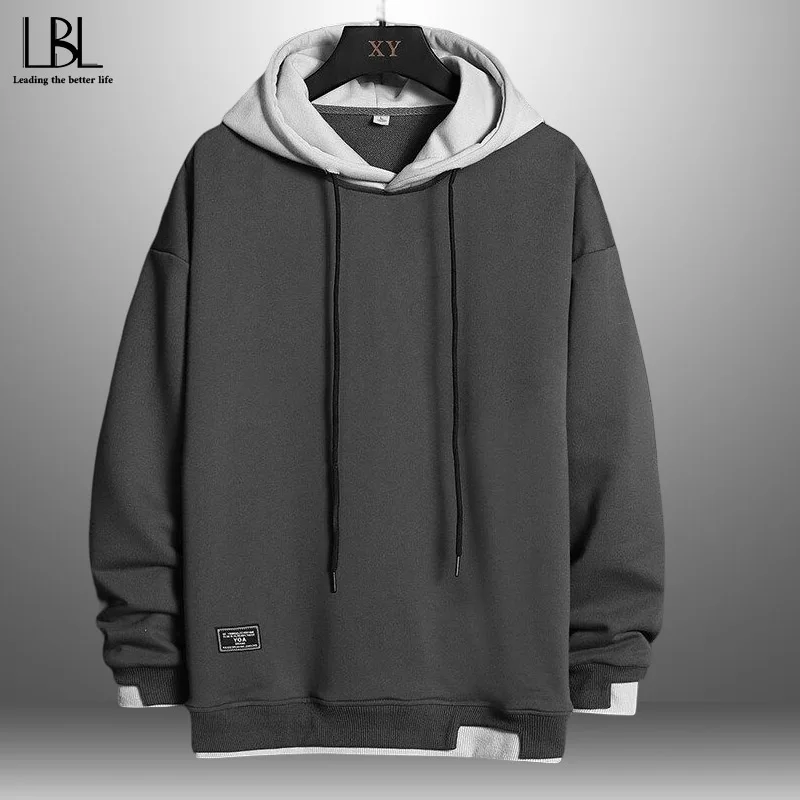 

2023 Spring Autumn Japanese Style Men's Solid Color Hooded Sweatshirt Loose Long-sleeved Hoodies Multi-color Optional Mens Hoody