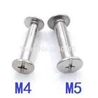 5-20 шт. M4 M5 * 456810-100 мм Позолоченные винты Чикаго, заклепки из нержавеющей стали 304, винты для книг, винты для переплета фотоальбомов