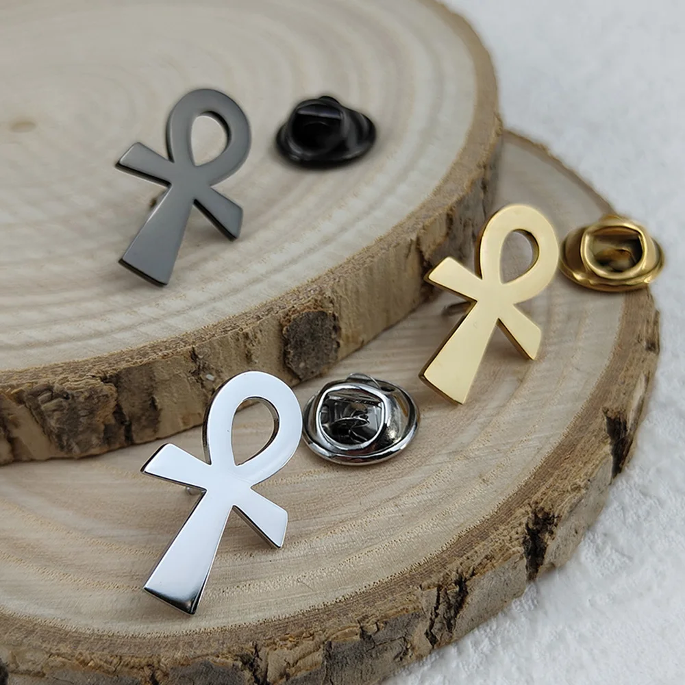 Новая булавка на лацкан Талисман жизни модный значок из нержавеющей стали