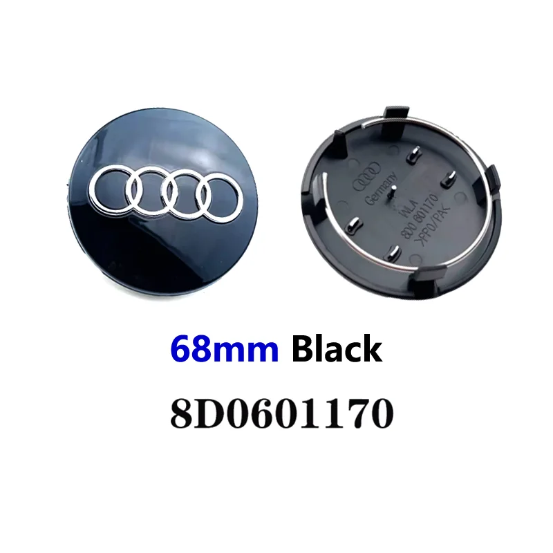 100 шт. для Audi A4 A6 A5 Q5 Q3 Q7 S3 S4 S5 S6 центральные колпачки автомобильных колес наклейка