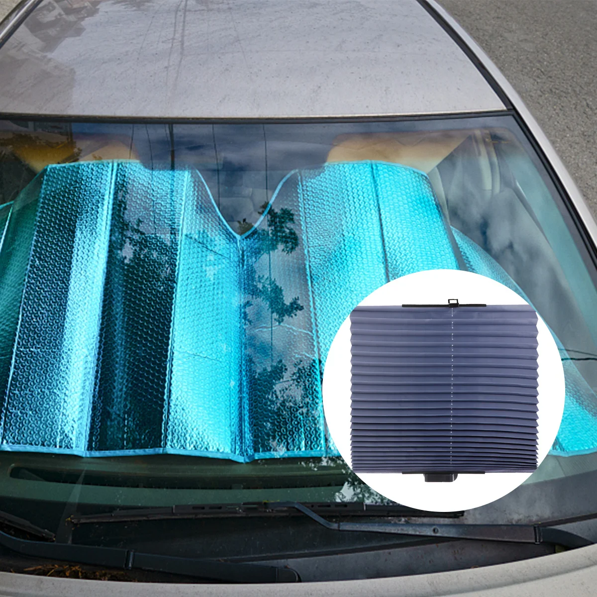 

Windshield Cover Window Shades Car Retractable Car Sun Shade Front Auto Car Windshield Sun Protection Curtain