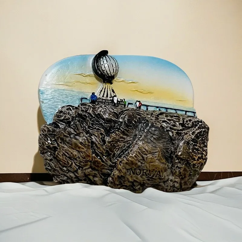 Скандинавский норвежский Северный точечный магнит на холодильник 3D окрашенная