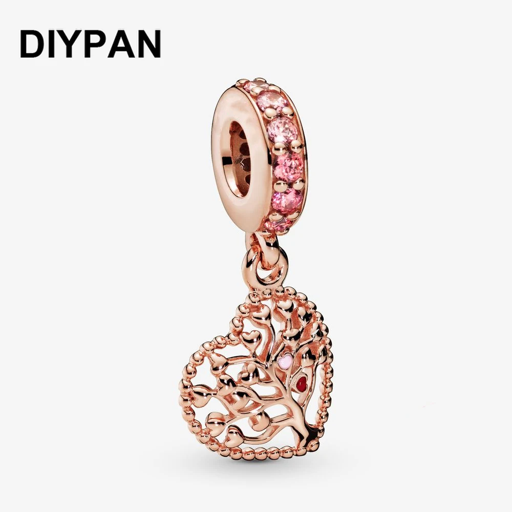 

Fit Original Pandora Charms Bracelet Charm Family Tree Dangle Charm Pendant Jewelry Berloque