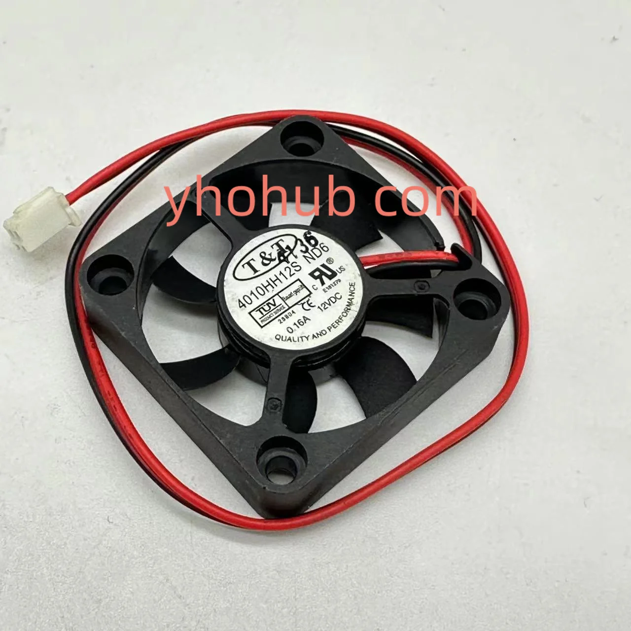 T & T 4010HH12S ND6 DC 5V 0.16A 2-проводной 40x40x10 мм вентилятор охлаждения сервера