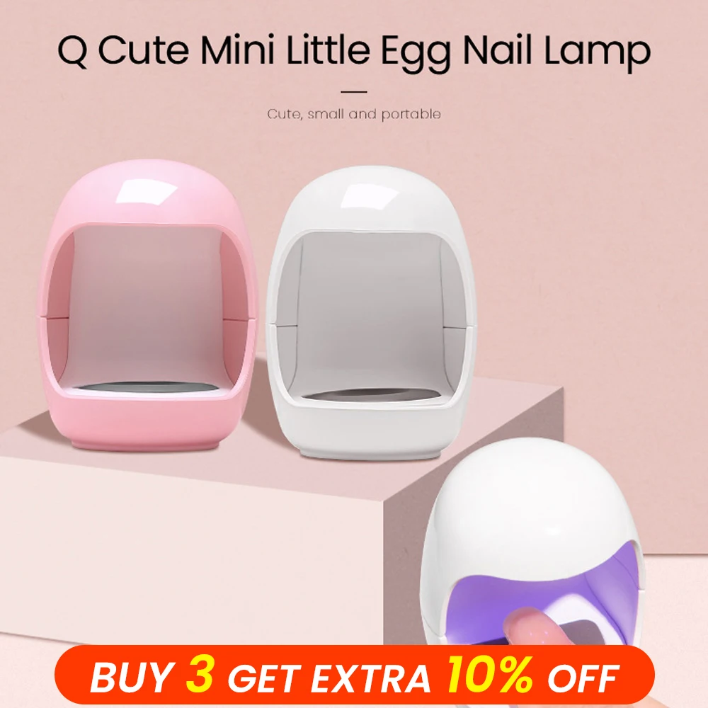 

MAYCHAO 6W USB Nail Dryer Pink Egg Design MINI UV LED Lamp Nail Art Manicure Tools 30S 60S Gel Polish Fast Drying Curing Light