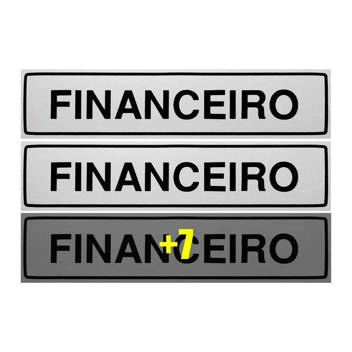 

Combo 10 Financial Signal Boards 30x7 Access-B-507 F9e