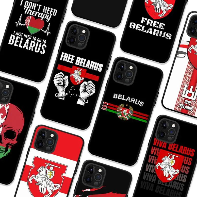 

Belarus flag Phone Case for iPhone 11 12 13 Mini Pro Max 8 7 6 6S Plus X 5 SE 2020 XR XS Funda Cover