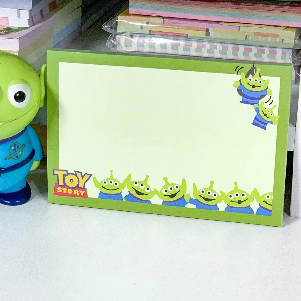 

50 шт., милый блокнот «История игрушек», «Чужой», без клейкого блокнота, мультяшный утолщенный отрывной блокнот, липкие заметки, офисные аксессуары, каваи, канцелярские принадлежности