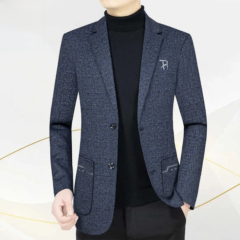 Новый мужской повседневный костюм Woodpecker на весну и осень высококачественная