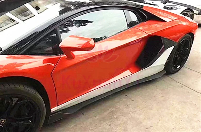 Для Lamborghini Aventador LP700 LP720: комплект обвеса SVJ из полукарбона, боковые юбки, передний и задний бамперы, спойлеры. (art.: 3920dd273a4fe) - 3920dd273a4fe