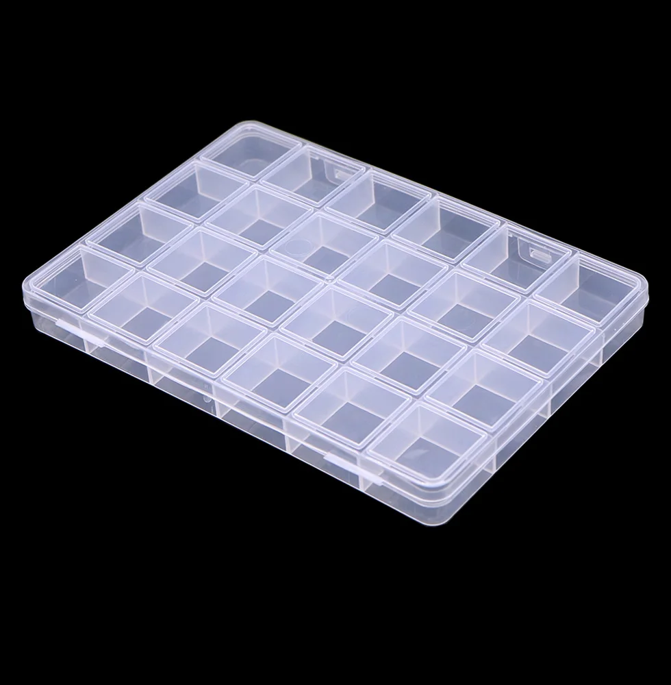 

Пластиковый контейнер для хранения украшений 24 отделения