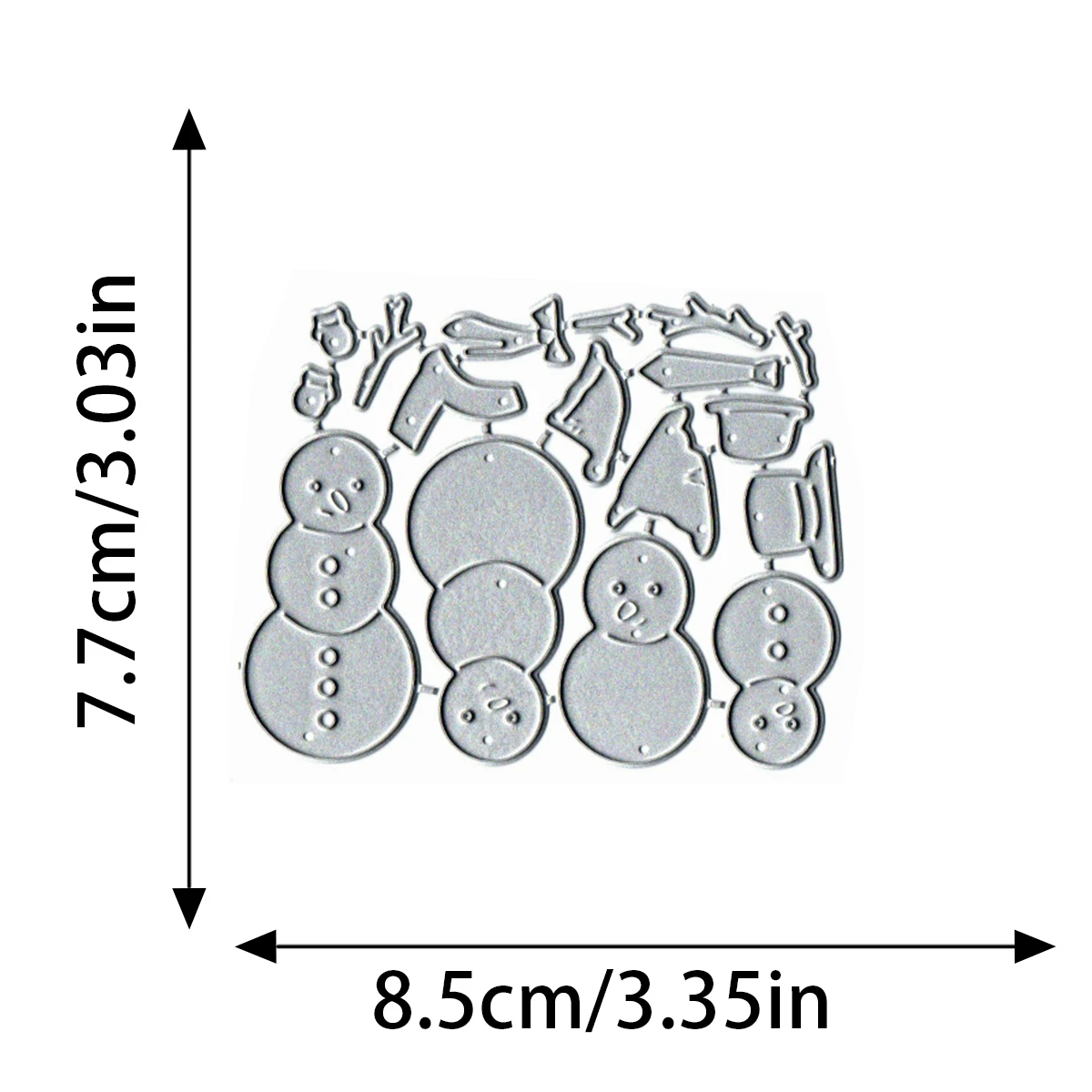Рождественский набор снеговиков металлические штампы для скрапбукинга сделай