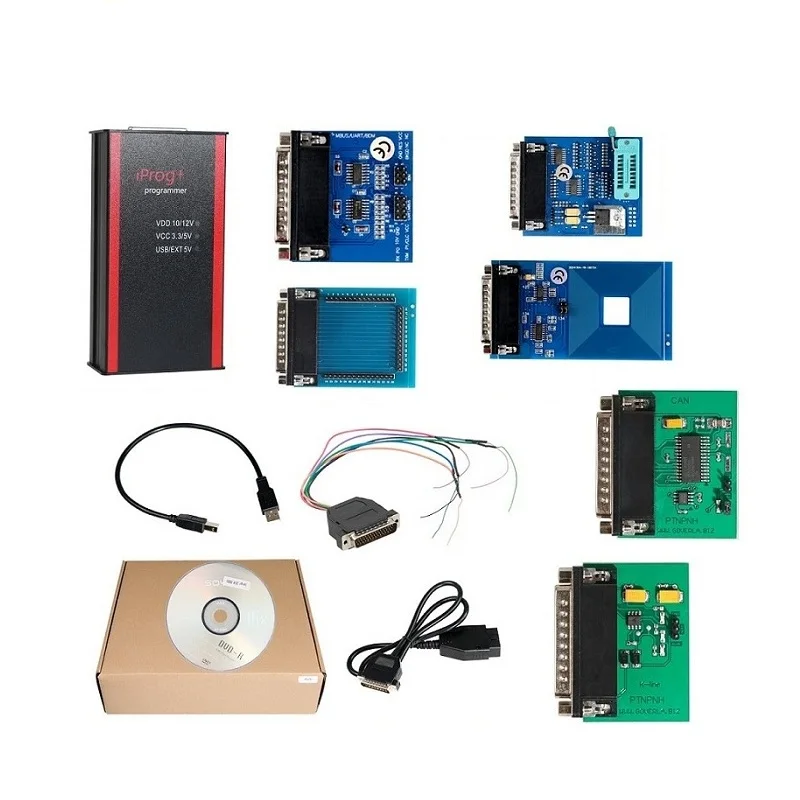 IPROG + Iprog Pro ECU Программатор Полный Комплект Eeprom IMMO 6/7/12 адаптеры Автомагнитола