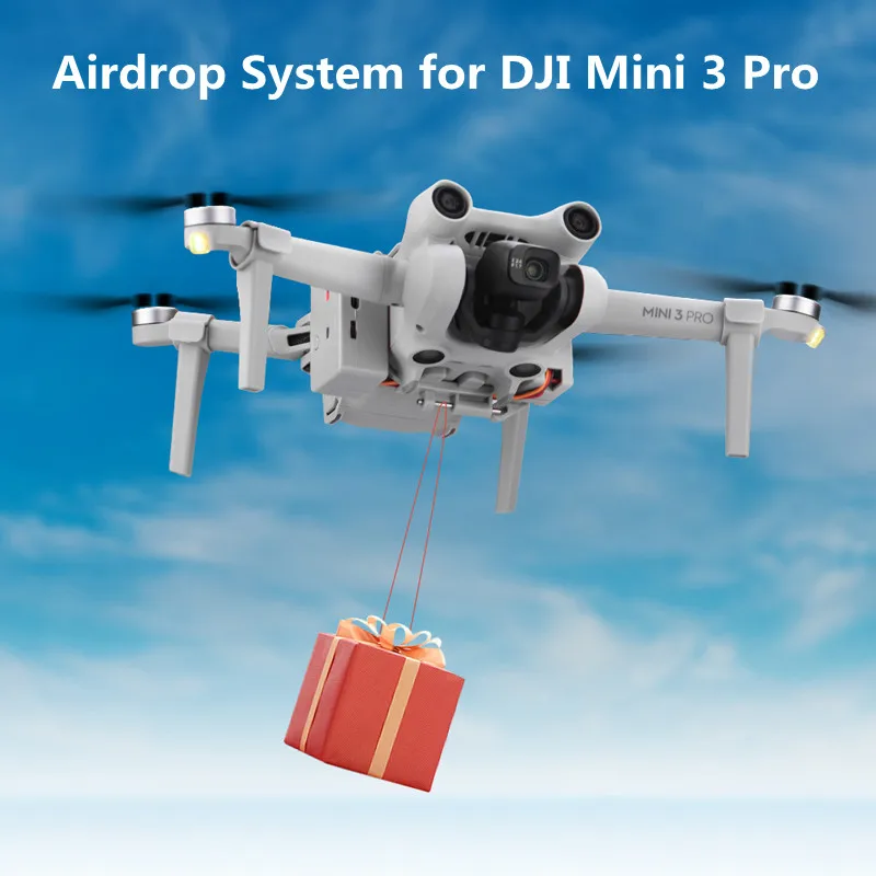 

Air Drop Dropping System for DJI Mavic Mini 3 Pro Drone Remote Thrower Gift Deliver Life Saver Fishing Bait Ring Sender Kits