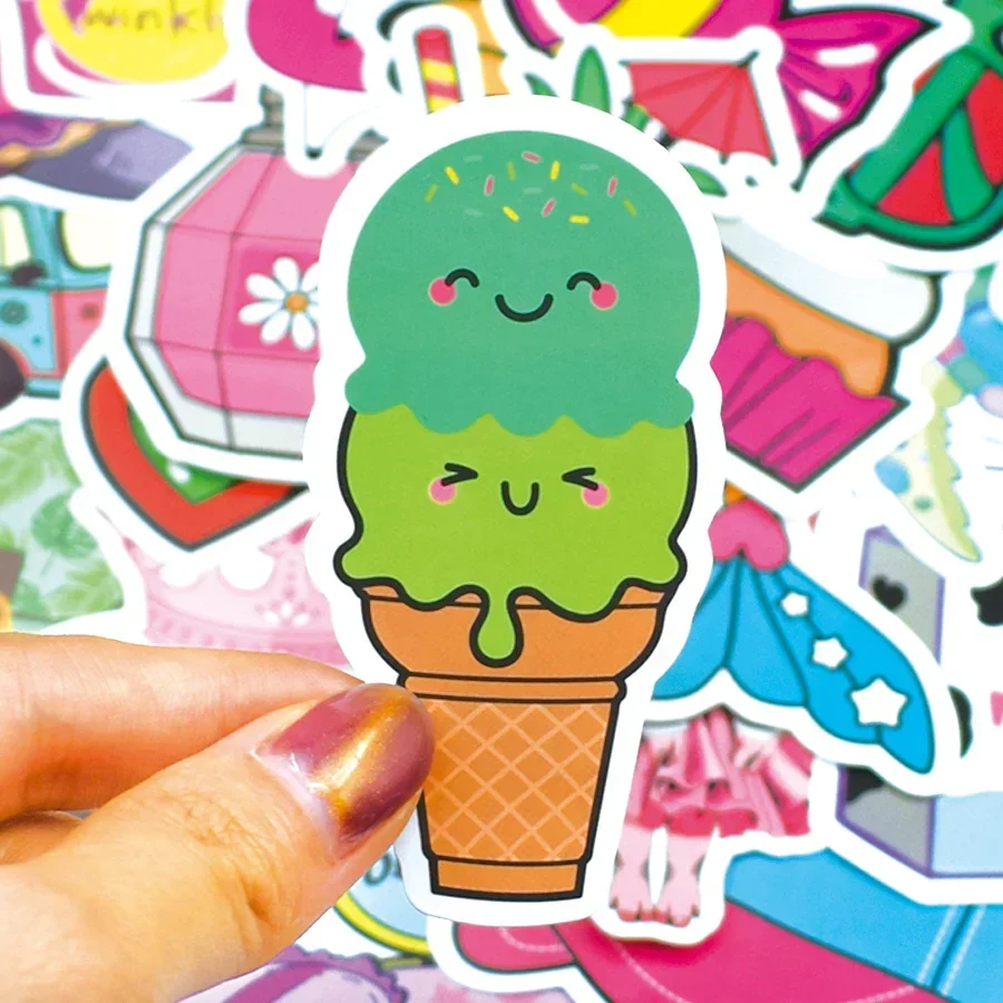 100 шт. водонепроницаемые наклейки для ноутбука скейтборда гитары чемодана