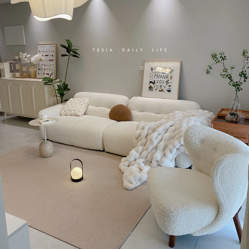 Скандинавская мебель угловой диван кресло с откидывающейся спинкой