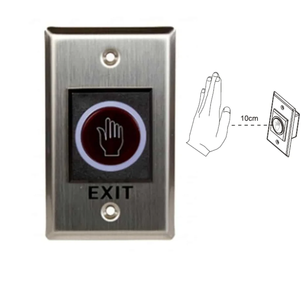 Кнопка выхода с инфракрасным датчиком бесконтактный открытый электронный замок
