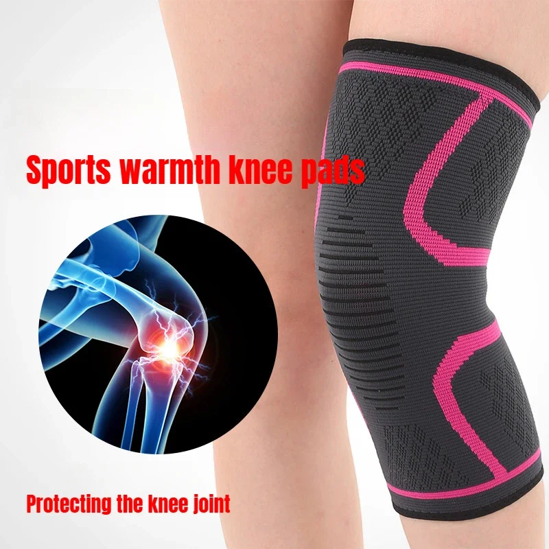 

Double Wave Sports Knee Pads Anti Slip Elastic Warm Nylon Protecting Your Knee Joints Cycling Mountaineering Protective Gear